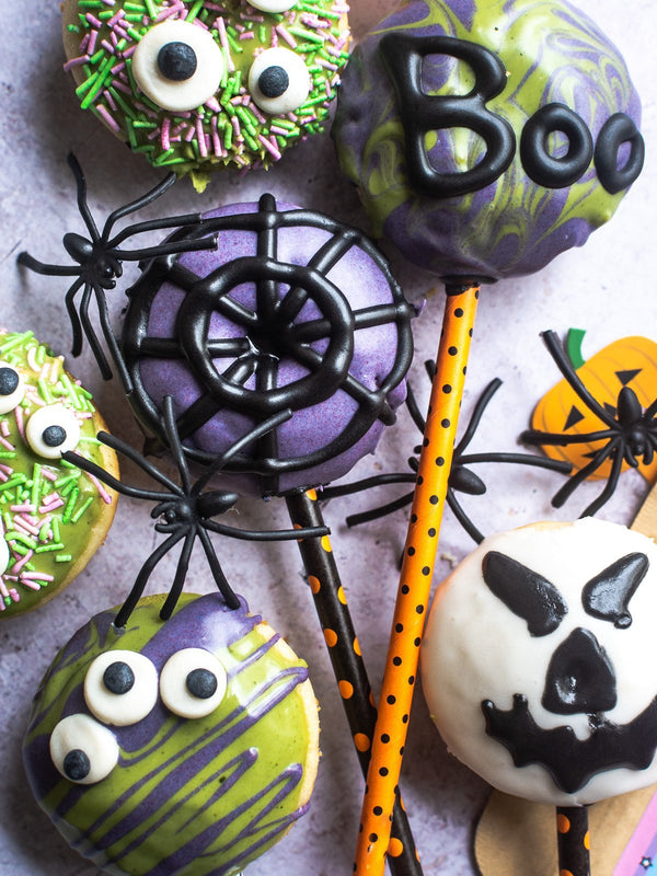 Halloween Mini Donut Pops | Rawnice