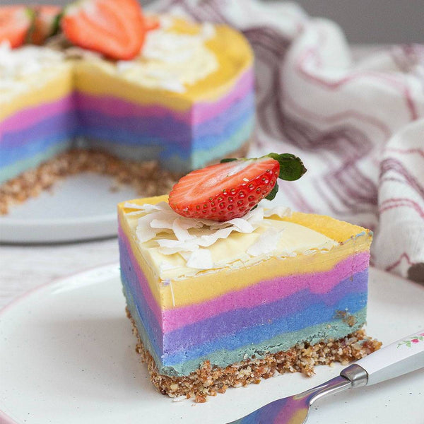 Rainbow Cheesecake | Rawnice